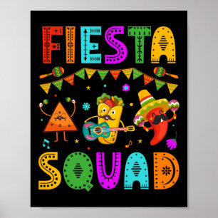 Poster Festival Mexicano Fiesta Squad Cinco De Mayo