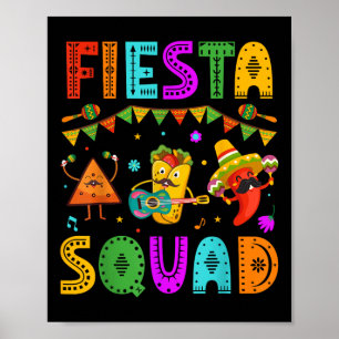 Poster Festival Mexicano Fiesta Squad Cinco De Mayo