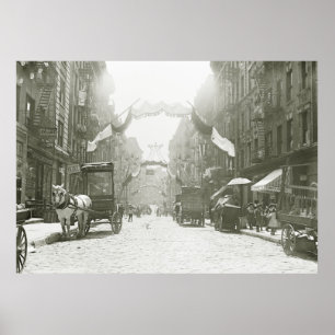 Pôster Festival Religioso da Rua Mott, 1908