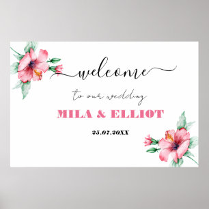 Poster festivo floral elegante