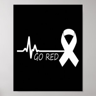 Poster Fevereiro da Heart Health Month American Heart Hea