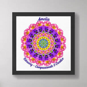 Poster Fevereiro Nascimento Flor Cota Crianças Enfermeiro