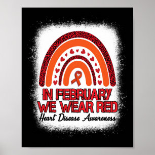 Poster Fevereiro Vestimos Red Leopardo Rainbow Sangrado V