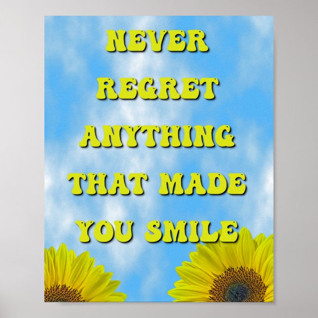 Poster Fez Você Sorrir (Frente)