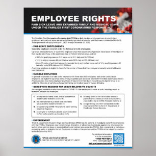 POSTER FFCRA - FAMÍLIAS PRIMEIRA LEI DE RESPOSTA CORONAVI