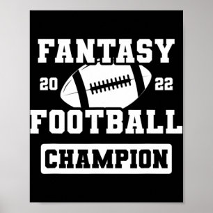 Poster FFL League Champ Winner 2022 Fantasy Football Cham