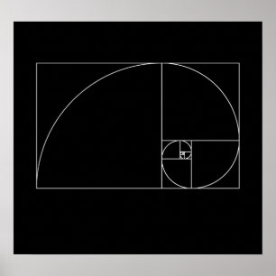 Pôster Fibonacci Espiral