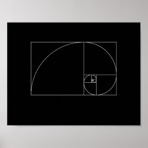 Poster Fibonacci Spiral
