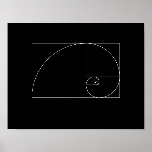 Poster Fibonacci Spiral (Frente)