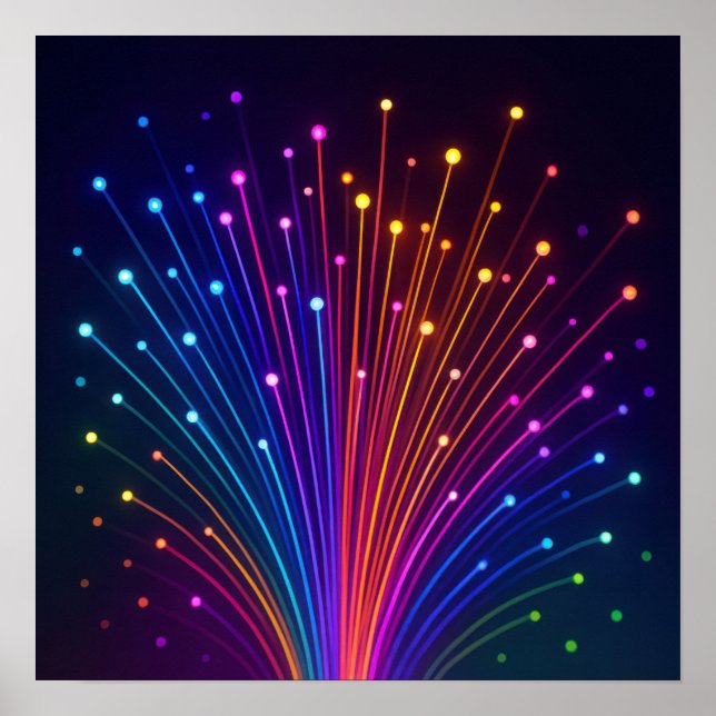 Poster Fibra Óptica Colorida (Frente)