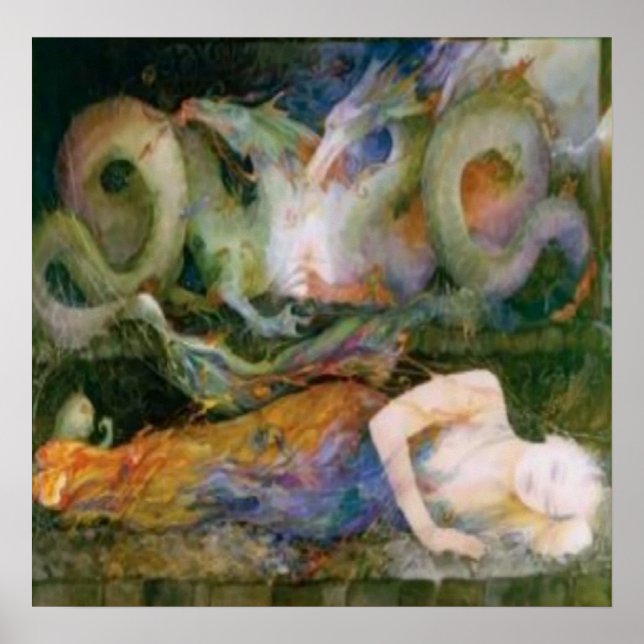 Pôster Fibromialgia, Dragão Dentro (Frente)