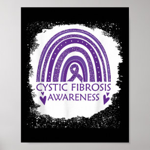 Poster Fibrose Cística Sensibilização Branqueada Roxo Arc