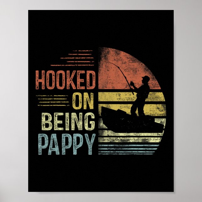 Poster Ficando viciado em pappy pescando presentes Pappy  (Frente)