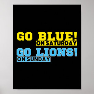 Poster Ficar Azul No Sábado Ir Liões No Domingo Fa De Fut