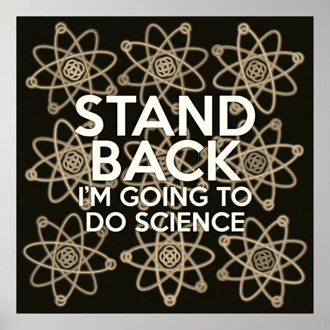 Poster FICAR DE VOLTA VOU FAZER CIÊNCIA Antigo (Frente)