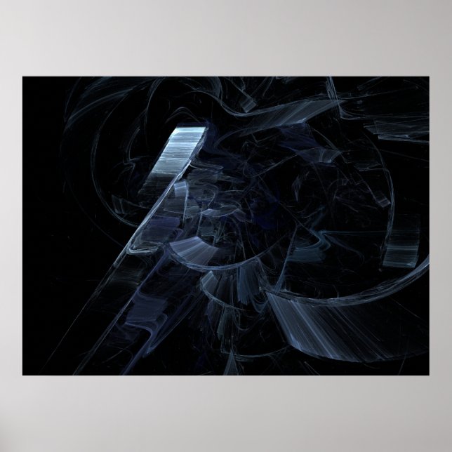Poster Ficção científica espacial congelada (Frente)