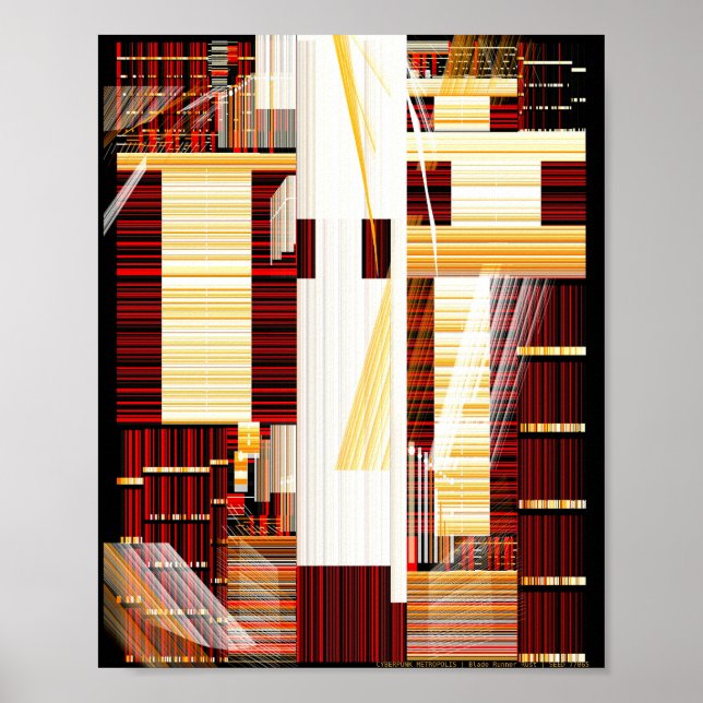 Poster Ficção científica Neo Metrópole  (Frente)