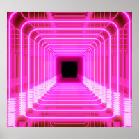 Ficha 3D da Retro Sci-Fi: Ilustração de Arte Pop