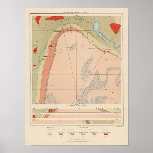 Pôster Ficha geográfica detalhada VII (Frente)