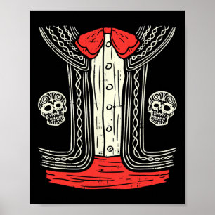Poster Ficheiro de roupa mexicano do Halloween Mariachi M