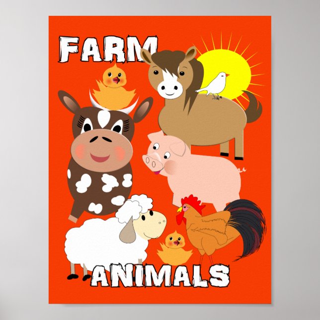 Poster Ficheiros De Fazenda Cachorros Crianças Imaginosas (Frente)