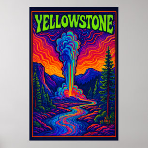 Poster Fiel Velho Psicodélico