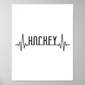 Poster Field Hockey Heartbeat Hockey _1 