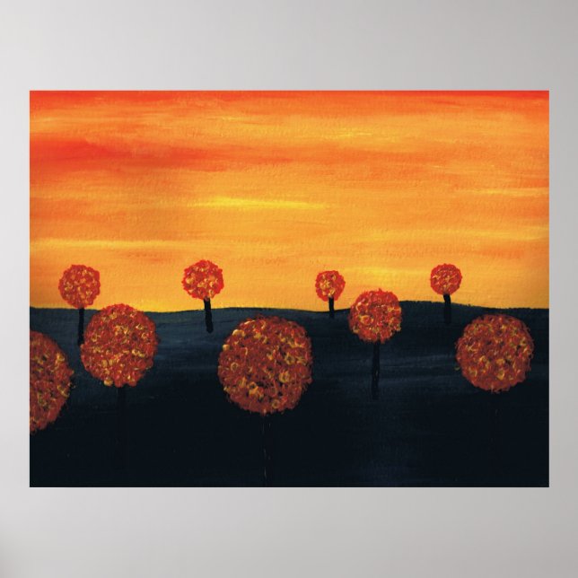 Poster Field of Trees (Frente)