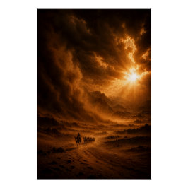 Pôster Fierce Desert Sandstorm Poster