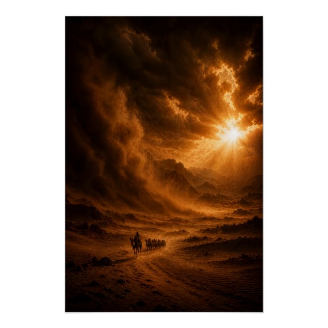 Pôster Fierce Desert Sandstorm Poster (Frente)