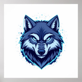 Poster Fierce Wolf – Symbol of Strength and Freedom