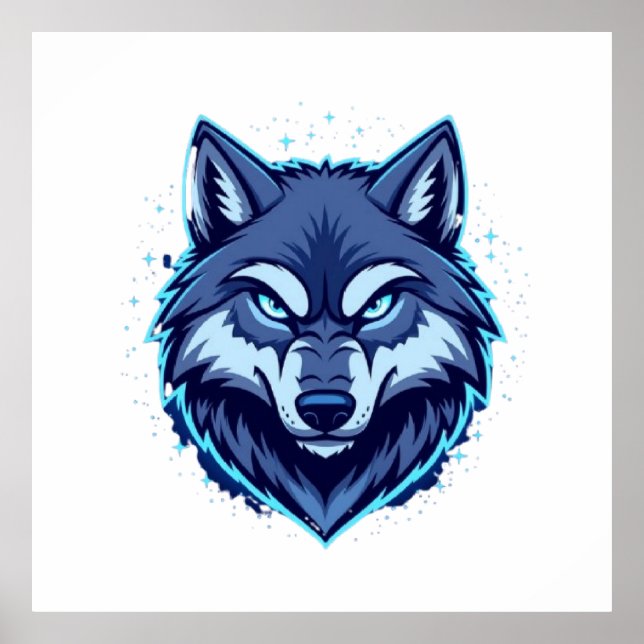 Poster Fierce Wolf – Symbol of Strength and Freedom (Frente)