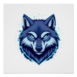 Pôster Fierce Wolf – Symbol of Strength and Freedom