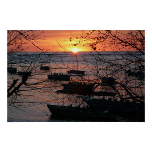 Pôster Fiery Costa Rica Sunset em Tamarindo