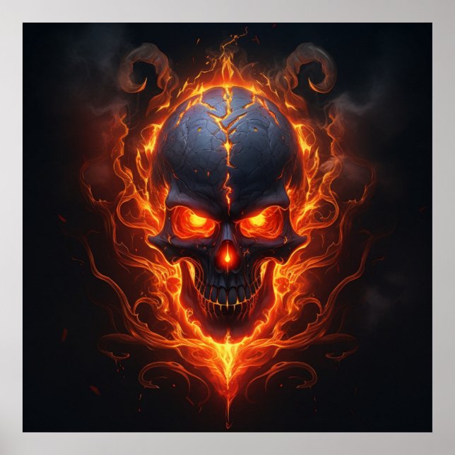 Poster Fiery Death's Head (Frente)