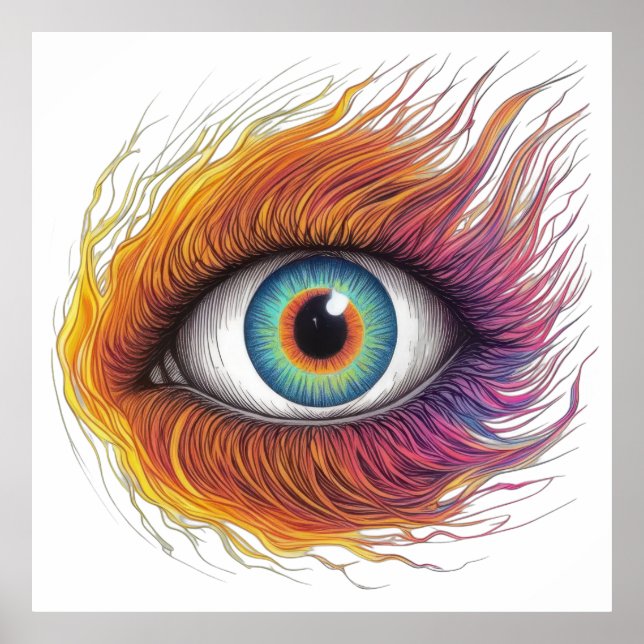 Poster Fiery Gaze (Frente)