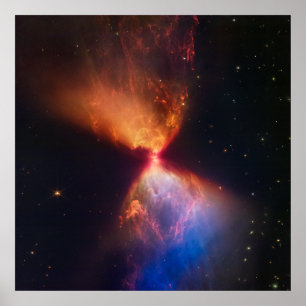 Poster Fiery Protostar Hourglass   NIRC   JWST