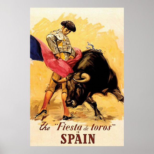 Poster Fiesta De Toros Na Espanha (Frente)