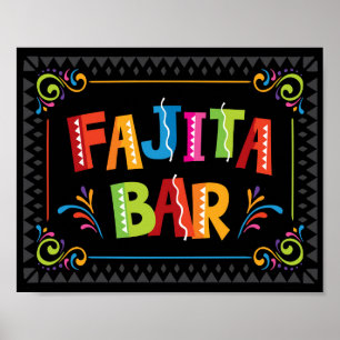 Poster Fiesta FAJITA - Sinal de BAR
