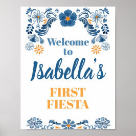 Poster Fiesta Floral - Sinal de Boas-vindas