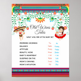 Poster Fiesta Gender Reveal Old Wives Tales Conselho