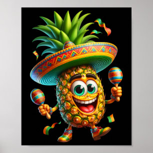 Poster Fiesta Party Family Cinco De Mayo Fruta Mexicana P