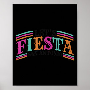 Poster Fiesta Squad San Antonio Texas Cinco De Mayo Lets