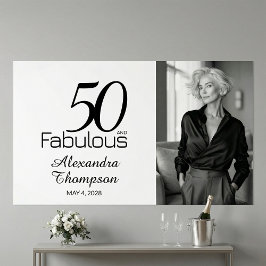 Poster Fifty e Fabuloso Foto Aniversário de 50 anos