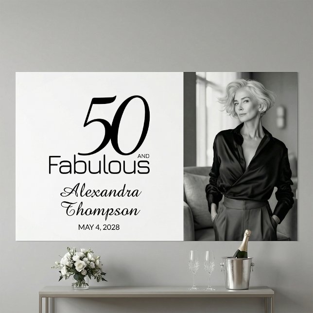 Poster Fifty e Fabuloso Foto Aniversário de 50 anos (Criador carregado)