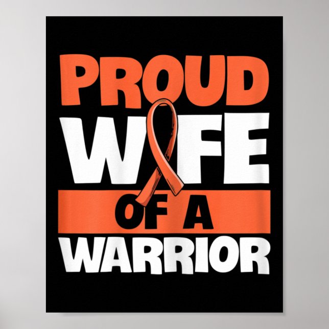 Poster Fight Leukemia Cote para Esposa de Leucemia Surv (Frente)