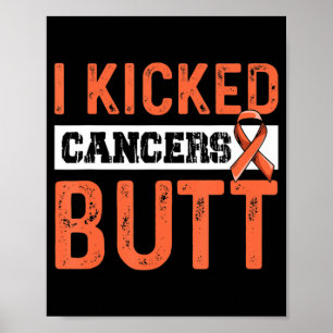 Poster Fight Leukemia Cote para um Sobrevivente de câncer