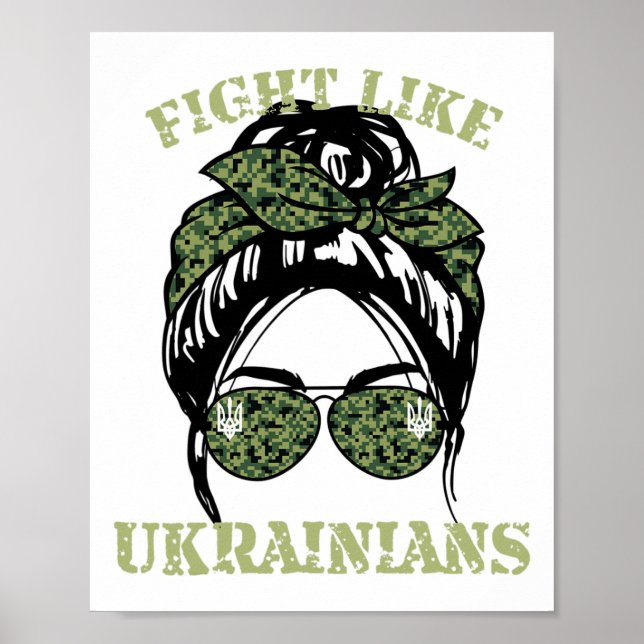 Poster Fight Like Ukrainian 2  (Frente)