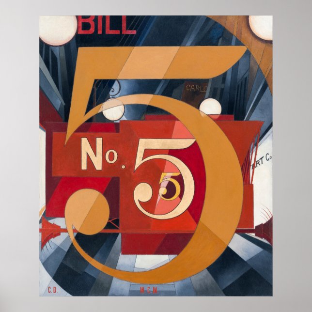 Poster Figura 5 no Dourado (Frente)