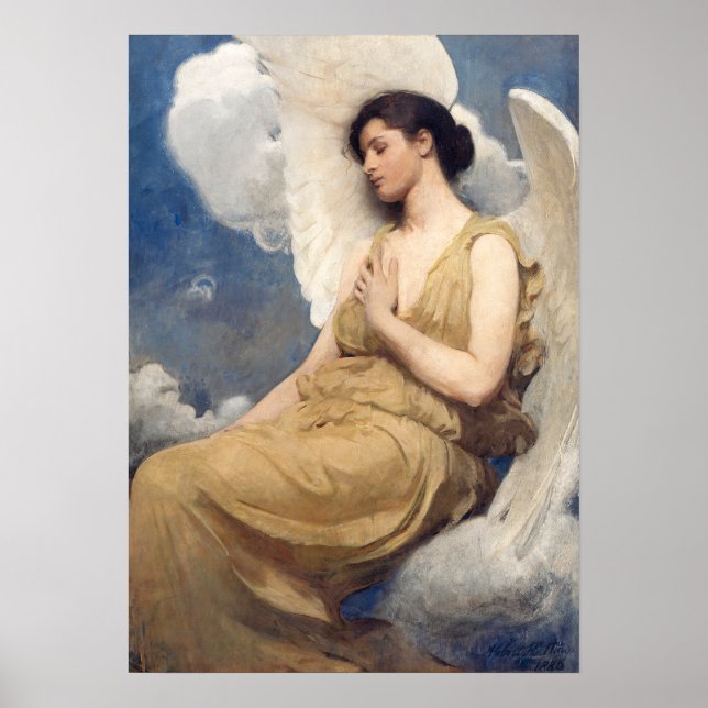Poster Figura Alada (1889) (Frente)